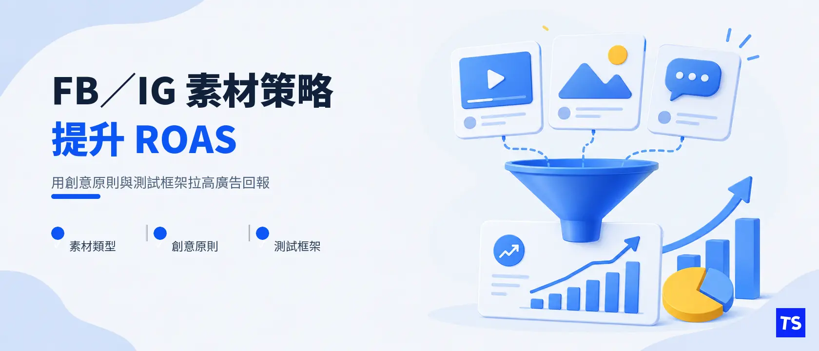 FB/IG 廣告素材策略:提升 ROAS 的創意原則、素材類型與測試框架