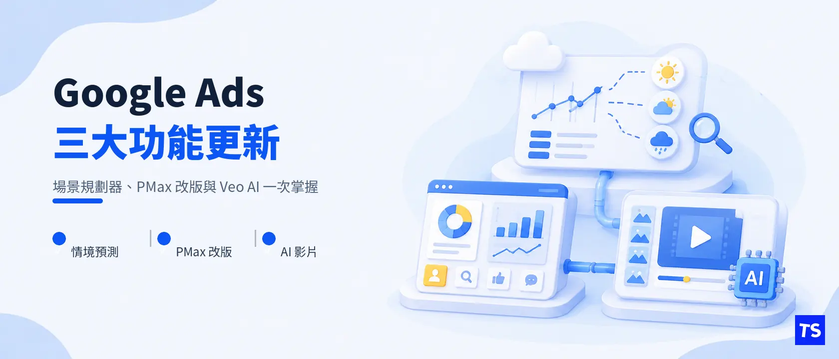 Google 廣告三大更新:場景規劃器、Performance Max 改版與 Veo AI 影片生成